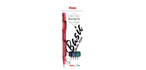 Arts Stylo feutre Brush Sign Pen, étui de 4, Basic