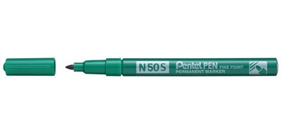 Permanent marker N50S, fine bullet tip, green