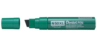 Marqueur permanent N50XL, pointe biseautée, vert