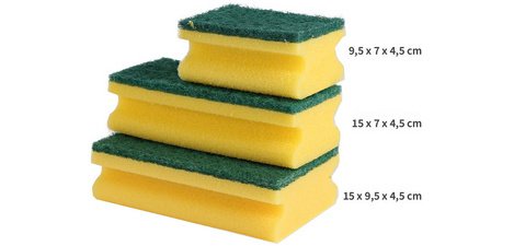 Cleaning sponge CLASSIC, 150 x 70 mm, yellow