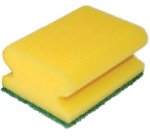 Eponge de nettoyage CLASSIC, 95 x 70 mm, jaune