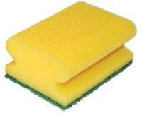 Eponge de nettoyage CLASSIC, 95 x 70 mm, jaune
