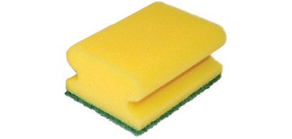 Eponge de nettoyage CLASSIC, 95 x 70 mm, jaune