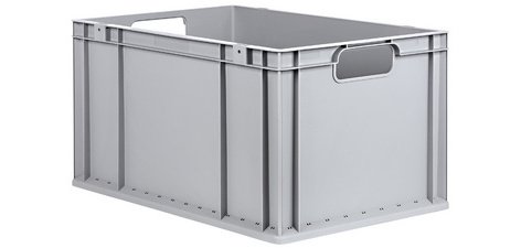 Bac de rangement ProfiPlus EuroEco, poignées ouvertes, 600 x 400 mm