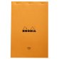 Bloc agrafé Rhodia Yellow N°19 21x31,8 cm 80 feuillets ligné avec marge 80g - Orange
