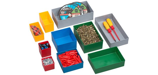 Casier EuroPlus Insert 45/3, taille: 3, bleu