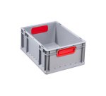 Bac de rangement ProfiPlus EuroBox 417, gris/rouge