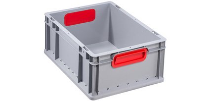 Opbergbox ProfiPlus EuroBox 417, grijs/rood