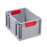 Bac de rangement ProfiPlus EuroBox 422, gris/rouge
