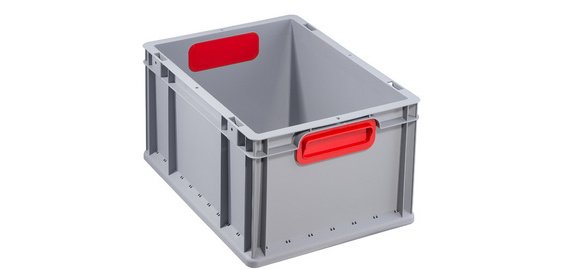 Opbergbox ProfiPlus EuroBox 422, grijs/rood