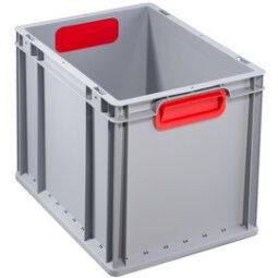 Bac de rangement ProfiPlus EuroBox 432, gris/rouge