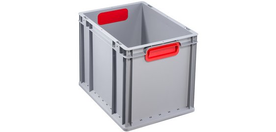 ProfiPlus EuroBox Storage Bin 432, Gray/Red
