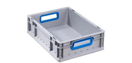 ProfiPlus EuroBox 412 Storage Bin, Gray/Blue