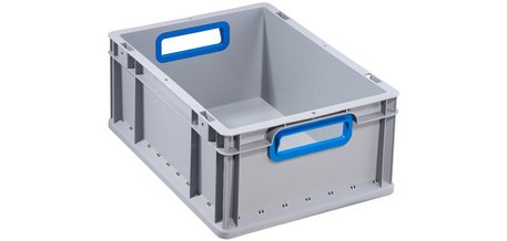 Bac de rangement ProfiPlus EuroBox 417, gris/bleu