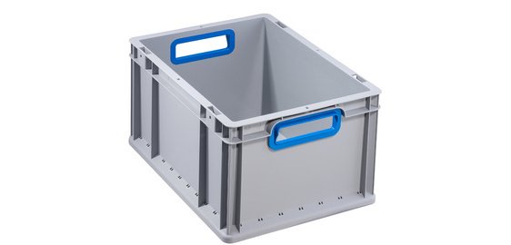 Bac de rangement ProfiPlus EuroBox 422, gris/bleu