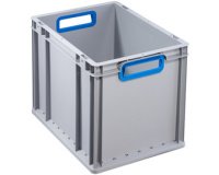Bac de rangement ProfiPlus EuroBox 432, gris/bleu