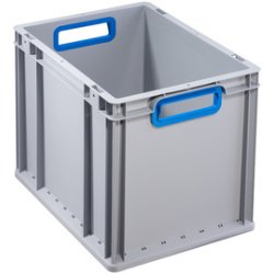 Bac de rangement ProfiPlus EuroBox 432, gris/bleu