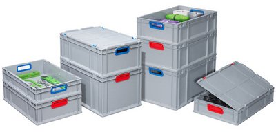 Couvercle à charnière ProfiPlus EuroBox LID S 400 gris