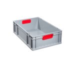 Bac de rangement ProfiPlus EuroBox 617, gris/rouge