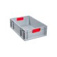 Bac de rangement ProfiPlus EuroBox 617, gris/rouge