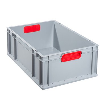 Bac de rangement ProfiPlus EuroBox 622, gris/rouge
