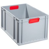 Bac de rangement ProfiPlus EuroBox 632, gris/rouge