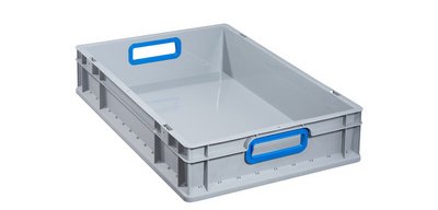Bac de rangement ProfiPlus EuroBox 612, gris/bleu