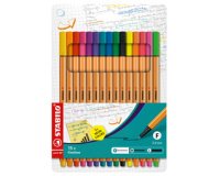 Viltstift met fijne punt Point 88 - plastic etui van 6 stuks
