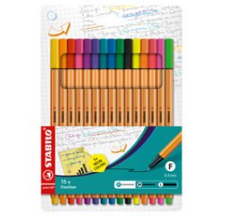 Feutre à pointe fine point 88, étui plastique de 6