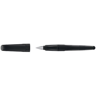 Stylo plume EASYbuddy L, gauchers, noir/citron