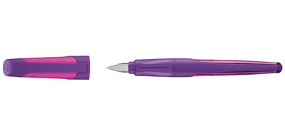 Stylo plume EASYbuddy L, gauchers, noir/citron