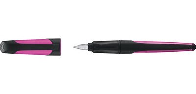 Stylo plume EASYbuddy A, droitiers, noir/citron vert