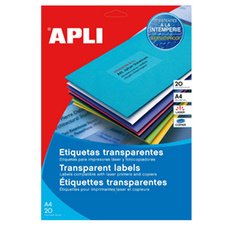 Etiquette, résistant, 210 x 297 mm, transparent