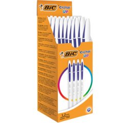 BIC Stylo à bille Cristal Up, 20 pièces, bleu