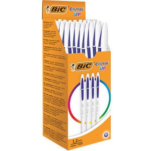 BIC Stylo à bille Cristal Up, 20 pièces, bleu