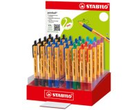 Stylo à bille rétractable, présentoir carton de 32