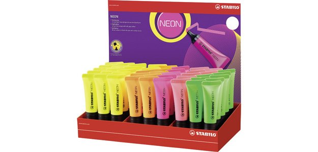 Surligneur NEON, présentoir de 45