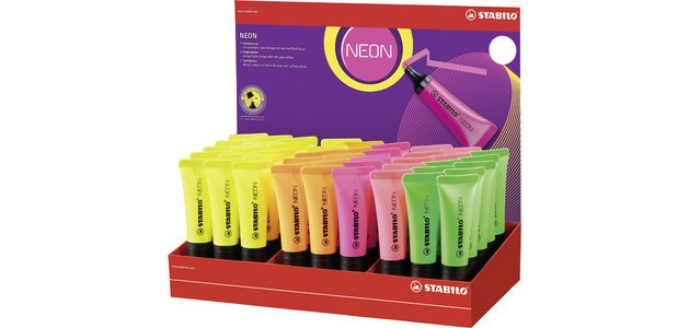 Surligneur NEON, présentoir de 45