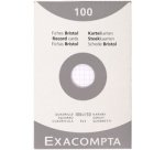 Fiches bristol, 100 x 150 mm, uni, blanc