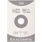 Pk 100 Exa Record Cards 100/150 Sq White - White