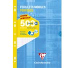 Perforated loose-leaf sheets, A4, ruled