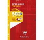 Perforated double sheets, A4, Seyès