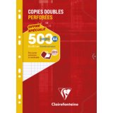 Gelochte Doppelblätter, A4, liniert (séyès)