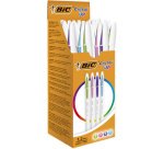 BIC Stylo bille Cristal Up Fashion, assorti, carton de 20