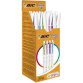BIC Stylo bille Cristal Up Fashion, assorti, carton de 20