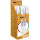 BIC Stylo bille Cristal Up Fashion, assorti, carton de 20