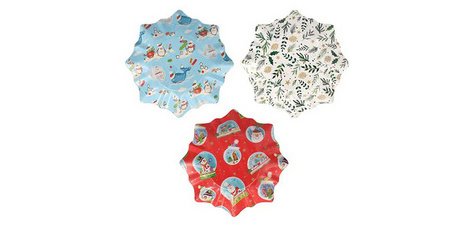 Assiette de l'Avent forme étoilée, diamètre: 280 mm