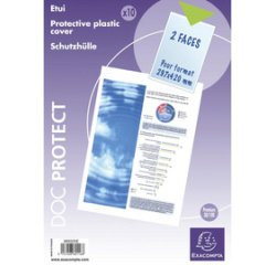 Exacompta Doc Protect PVC Vehicle Registration/Driving Licence Protective Sleeve - Crystal