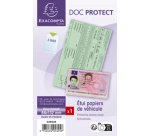 Sachet de 10 étuis de protection simple PVC lisse 20/100e - A6 - Cristal