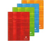 Cahier reliure intégrale 24x32 cm 180 pages grands carreaux - Assortis